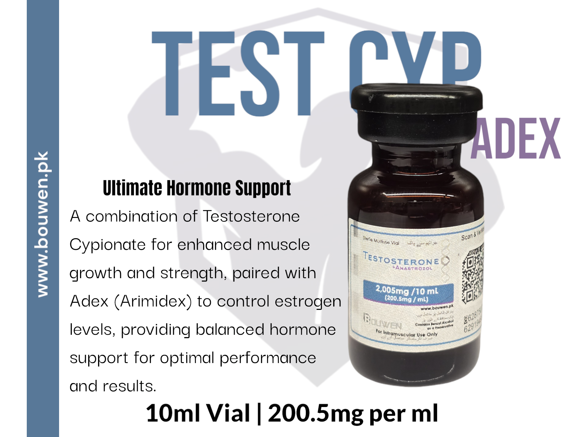 Testosterone Cypionate + Arimidex 200.5mg